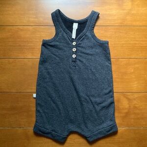 Childhoods Short Tank Terry Cloth Romper‎ in Charcoal Gray - Boys Girls Size 4T